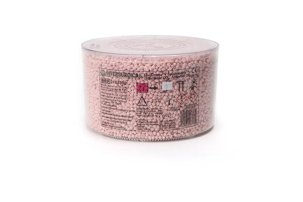 Cartucho de absorvente de CO2 Drum, Spherasorb™ descartável, mudança de cor de rosa para branco.