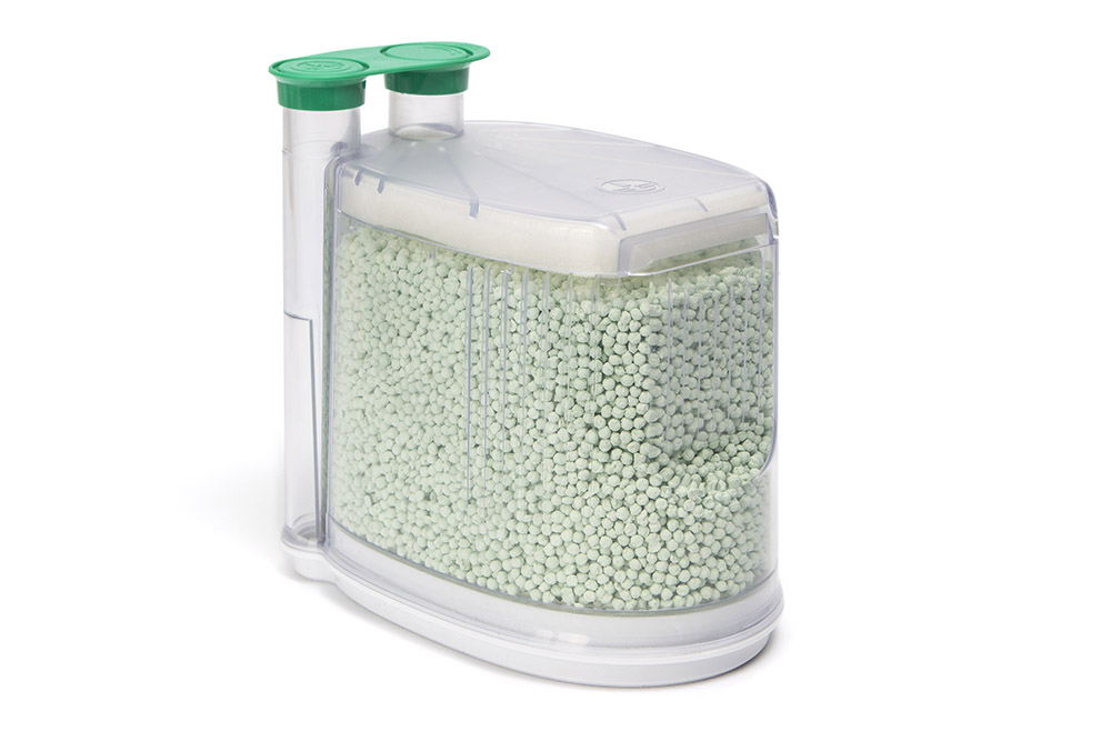 AbCan™, absorvente de CO2 descartável LoFloSorb™, mudança de cor verde para violeta, 1,1L. Para utilização com os sistemas de administração de anestesia Getinge® (anteriormente Maquet®), Flow-i™ C20, C30, C40, Flow-C™ e Flow-E™)