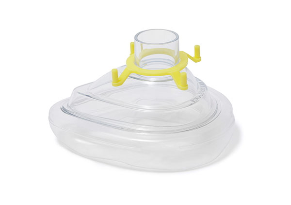 Máscara facial de anestesia Economy, tamanho 3, adulto pequeno, 22F