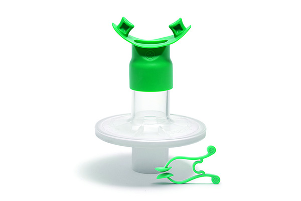Filtro da função pulmonar Pulmo-Protect™, peça bucal flexível e clipe nasal (1)