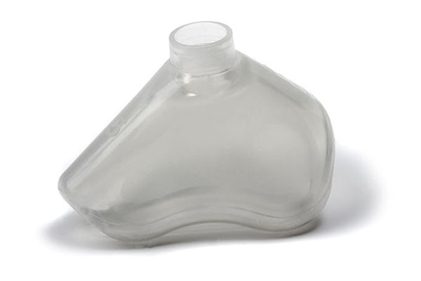 Máscara facial de anestesia em silicone ClearFlex, tamanho 5, adulto grande, 22F
