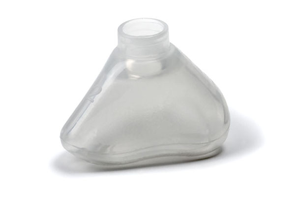 Máscara facial de anestesia em silicone Alterna™, ClearFlex™, tamanho 2, pediátrica, 22F