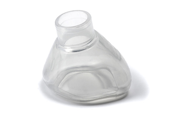 Máscara facial de anestesia em silicone Alterna™, ClearFlex™, tamanho 0, recém-nascido, 22F