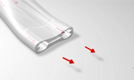 Tubo de oxigénio para fluxo ininterrupto da Intersurgical - segurança melhorada