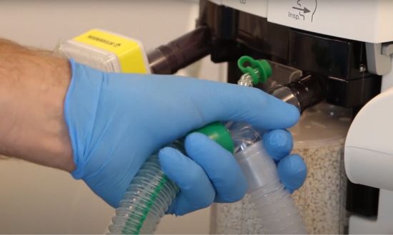 Como configurar um sistema de respiração DuoFlow™ bi-lúmen de membro único 