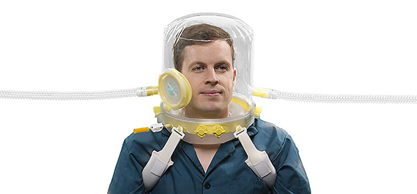 Capuz de VNI CaStar R Up com abertura, muito muito grande, circunferência de pescoço ≥ 50 cm