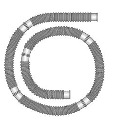Flextube™ 22mm -rolo 50m c/cuff a cada 0.4m