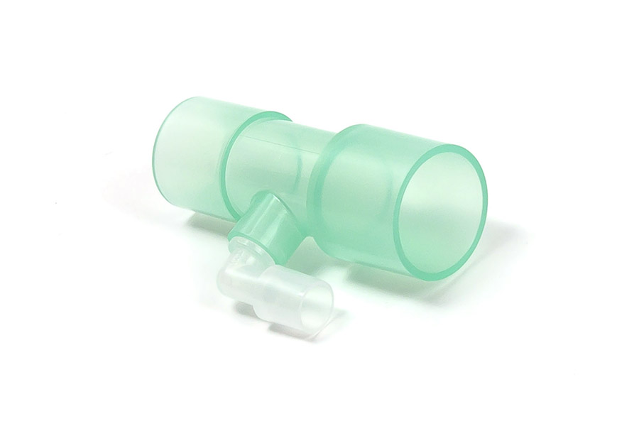 Conetor reto 22M - Tubo curvo rotativo de 10 mm - 22F - estéril 