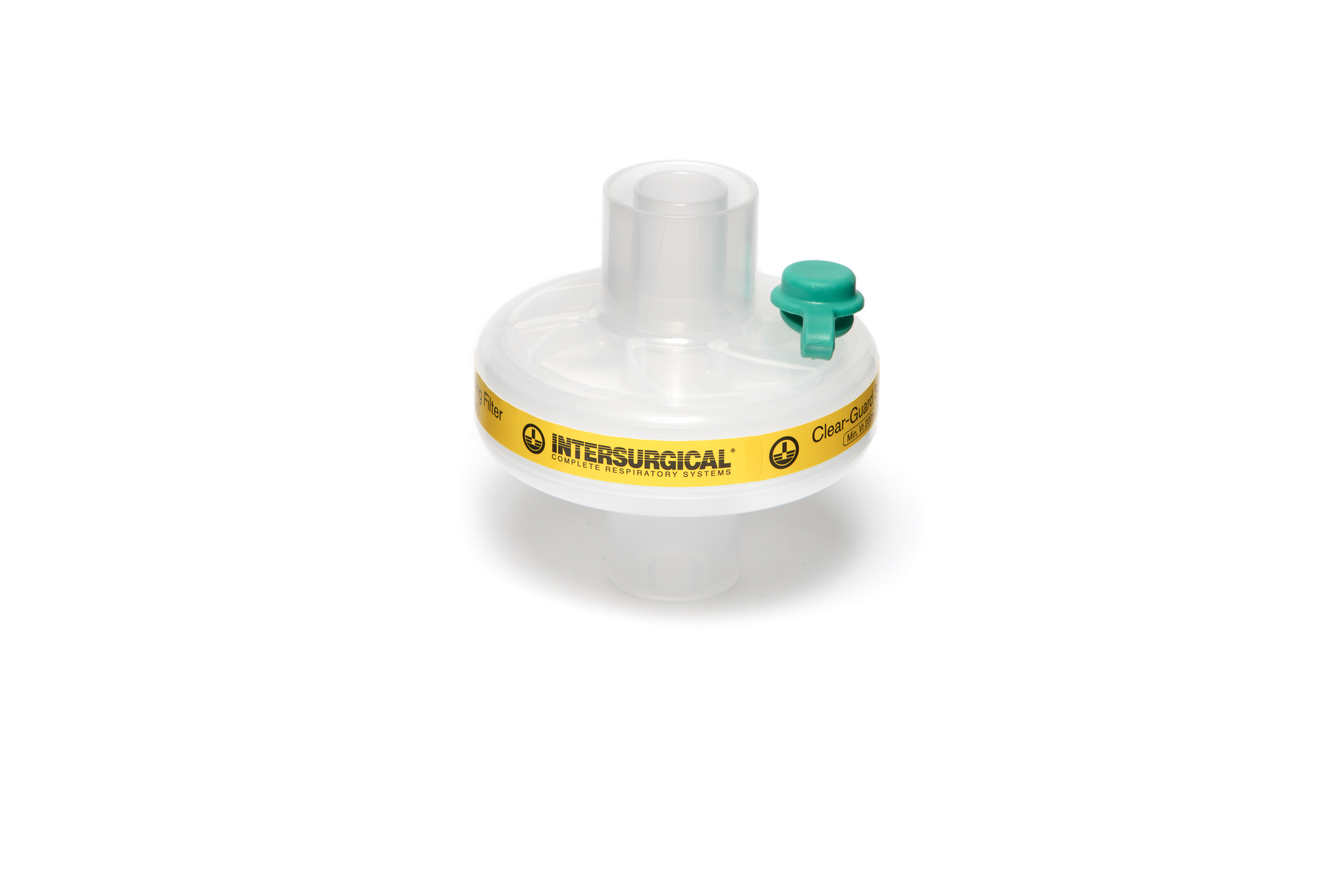 Filtro respiratório Clear-Guard™ 3 com entrada Luer
