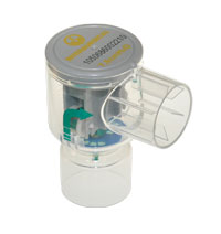 Válvula C-PEEP de valor PEEP fixo, predefinido para 7,5 cm H2O, amarelo