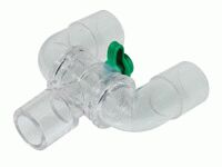 Ligação ao doente anestésica regulável de 22 mm com peça em Y e colarinho fixo 22M/15F - peça rotativa 22M - peça rotativa 22M com porta luer lock