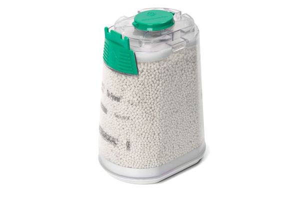Absorvente de CO2 Pyramid, Spherasorb™ descartável, mudança de cor de branco para violeta. Para uso com o adaptador Dräger® CLIC®