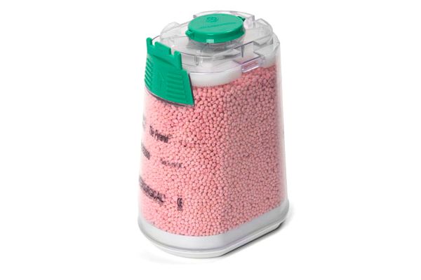 Absorvente de CO2 Pyramid, Spherasorb™ descartável, mudança de cor de rosa para branco. Para uso com o adaptador Dräger® CLIC®